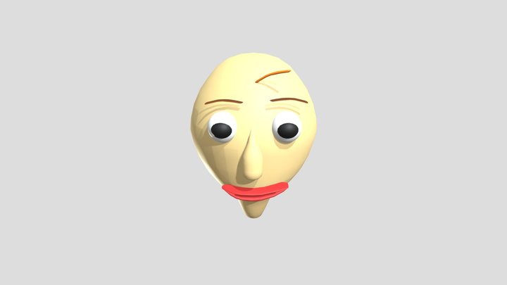 Baldi's Head 3D Model
