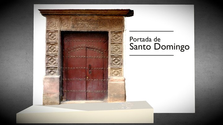 Portada de Santo Domingo, Potosí, Bolivia 3D Model