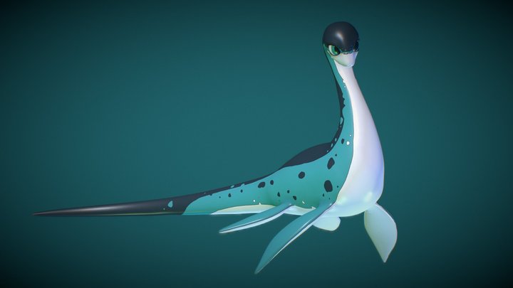 Stylized Lochness Creature 3D Model