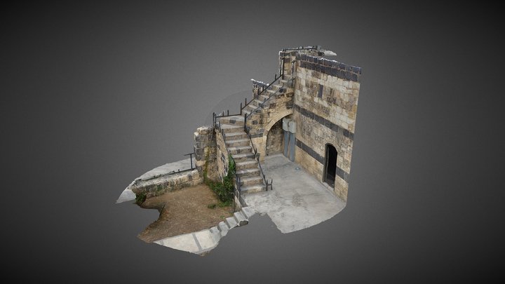Stair over an arch - Umm Qais Museum - 3 3D Model
