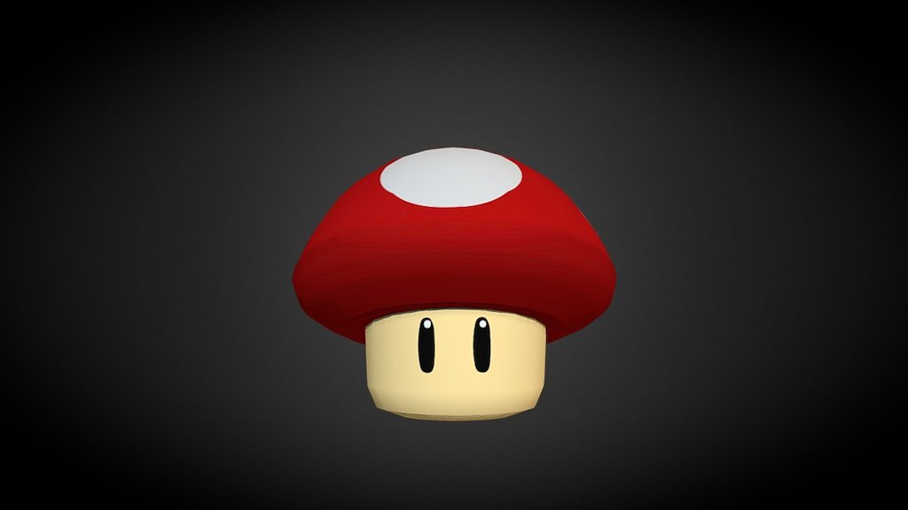 Mario Red Mushroom 3d Model By Krystalderpx3 Ba9a11d Sketchfab 7085