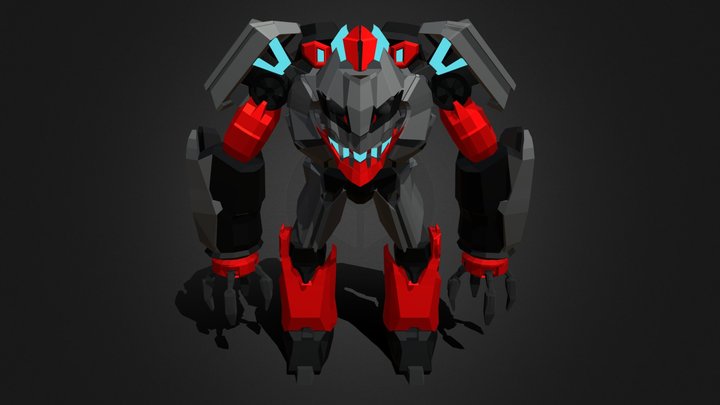 Base Low-Poly Robots 3D Model