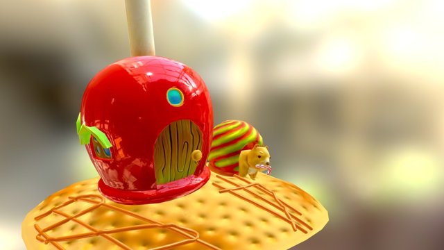 Candy house 3D Model