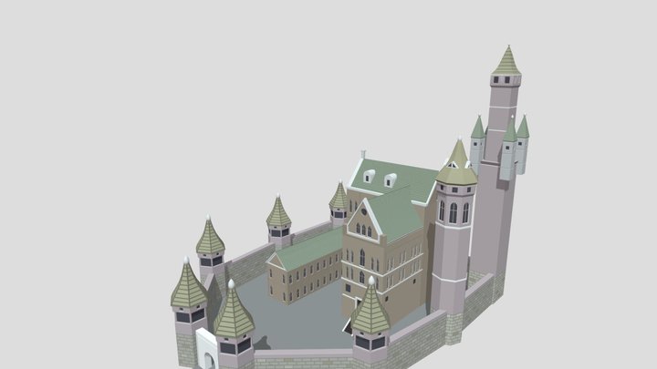 18-th Century Fortress/Castle 3D Model