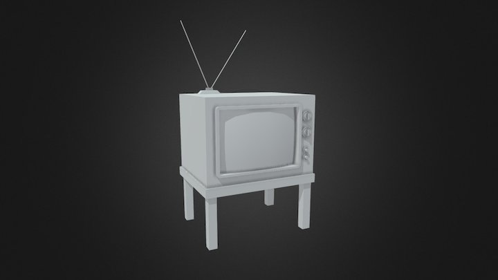 WIP: Old Telly 3D Model
