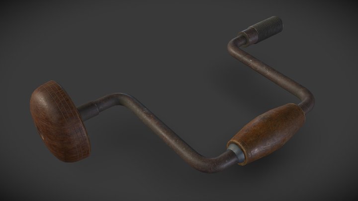 Vintage Drill [DAE GAP Assignment] 3D Model