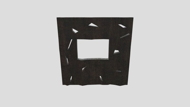 Wooden Window Frame 3D Model