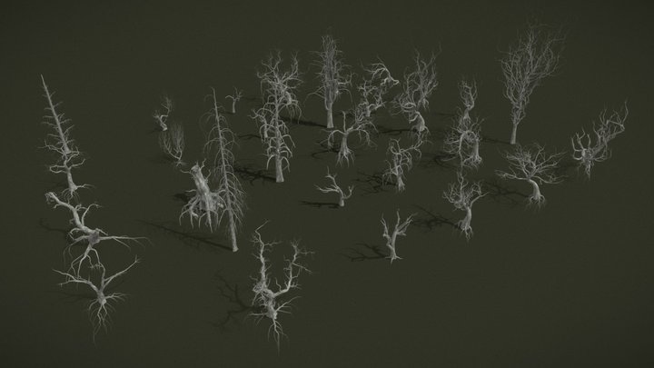 Dead Trees 3D Model