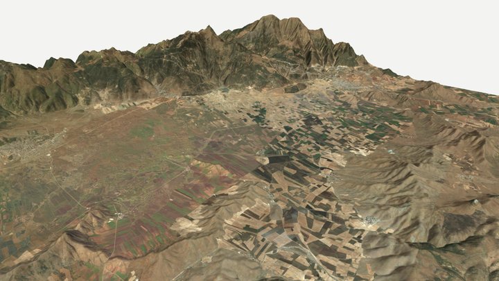 Landscape Surrounding Zincirli, Turkey 3D Model