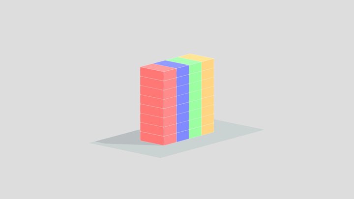 マンションBOX 3D Model