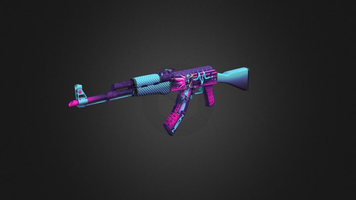 AK-47 | Neon Rider 3D Model
