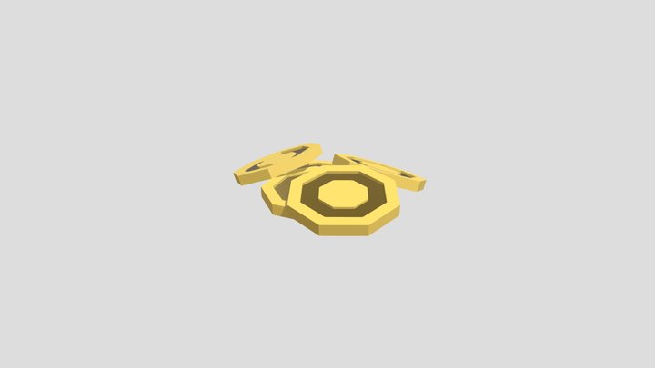 Small pile of coin 3D Model