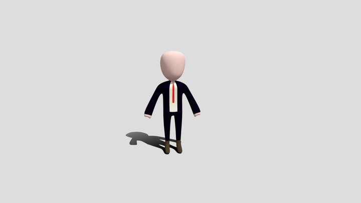 Hitman Dude 3D Model