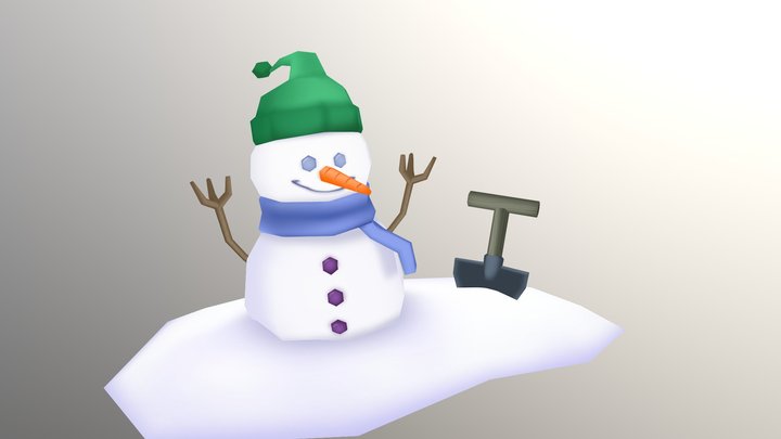The Brrrgh - Snowman 3D Model