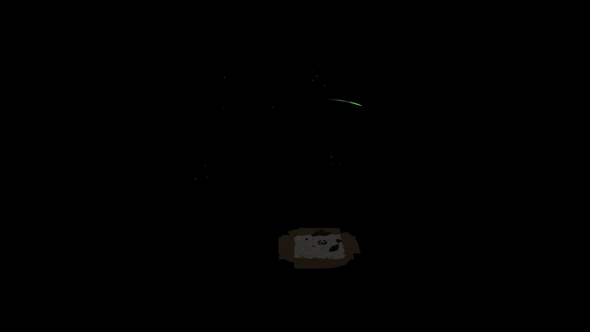 Campfire at night