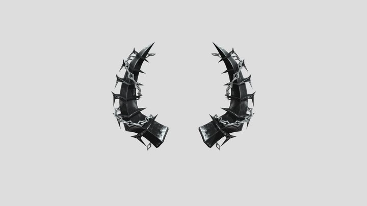 Roblox Onyx Chrome Oblivion Horns 3D Model