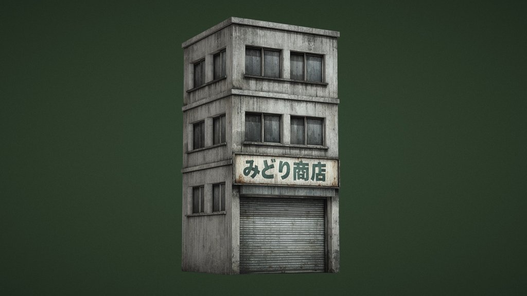 Old Japanese Store | Lowpoly