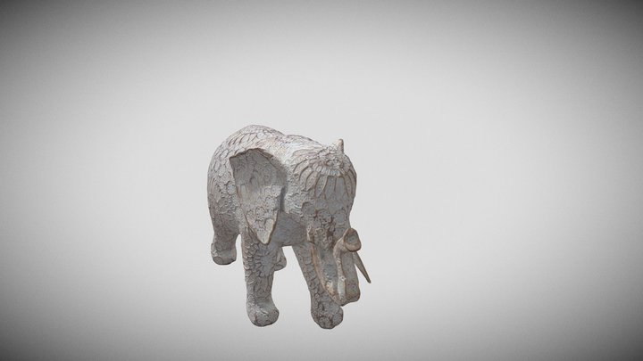 🐘 L’Éléphant aux Dorures Silencieuses 3D Model