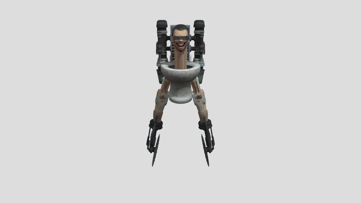 Скибиди туалет с пилой но без костей 3D Model
