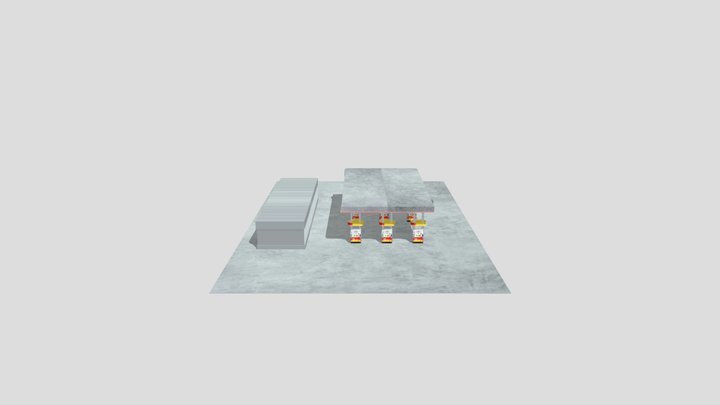 Shell Gas Station 3D Model