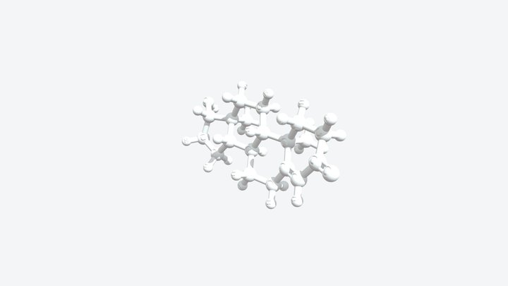 Testosterone 3D Molecular Model — CAS 58-22-0