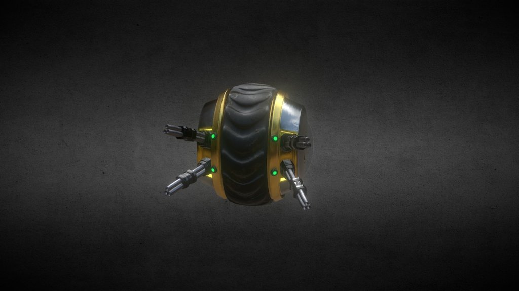 Game Model Tire Turret bot