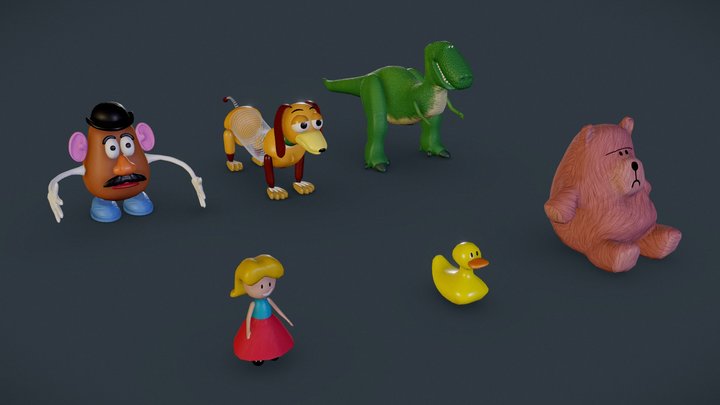 Andy's toys pack 3 3D Model