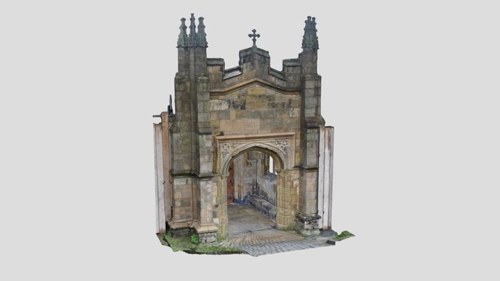 Porth Eglwys Sant Cybi, Caergybi, Ynys Môn 3D Model