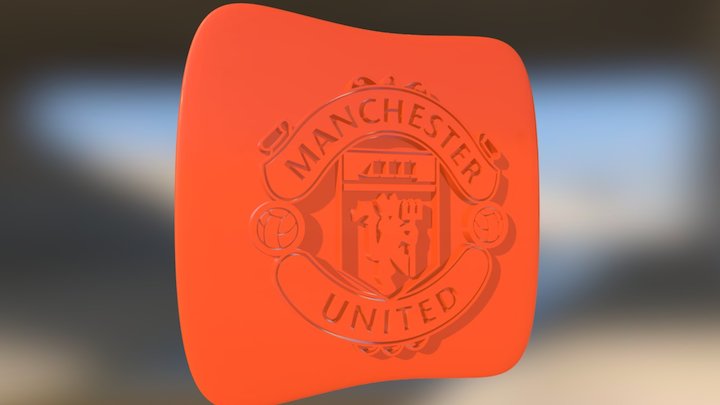 Manchester United Logo 3D Model