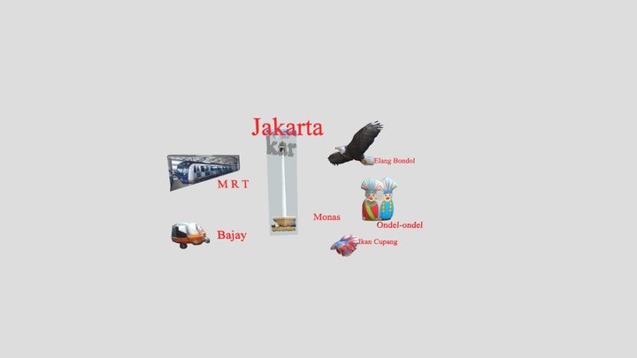 Icon Of Jakarta 3D Model
