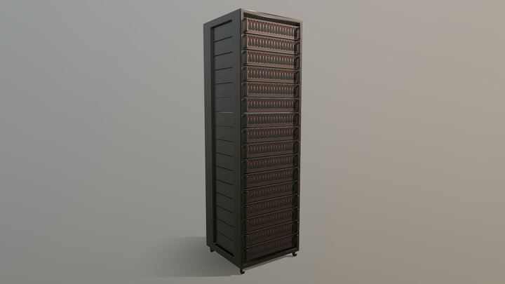 Server Cabinet 3D Model