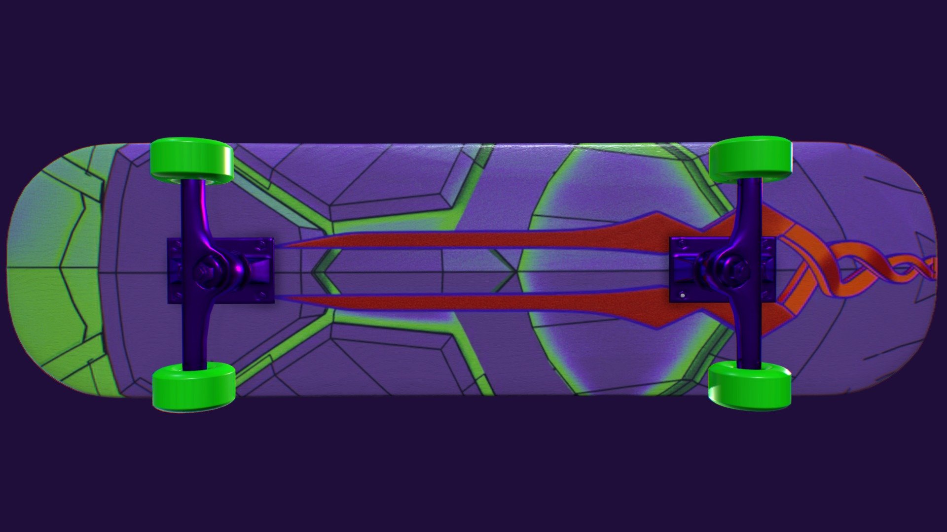 Skateboard Eva 01 [Texturing Challenge] - 3D model by -KMEHD- [baaa489 ...