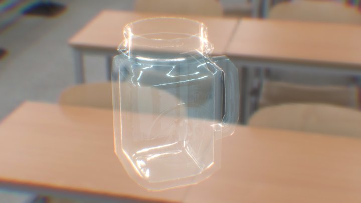 mason jar LOW 3D Model