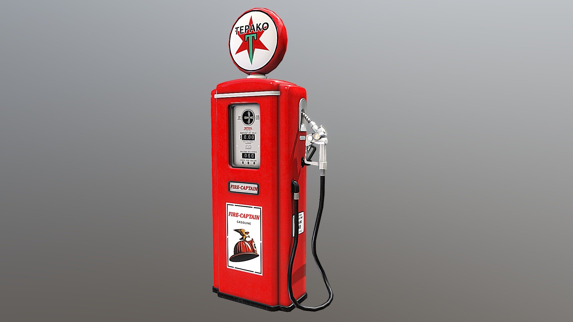 Vintage-style fuel pump - 3D model by Stork (@storsky) [baaac40 ...