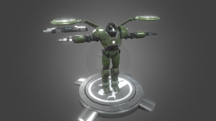 Heavy Trooper 3D Model