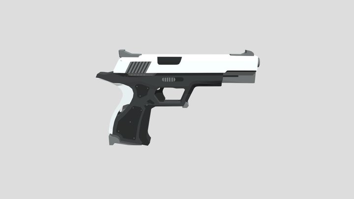 Sci-Fi Pistol 3D Model
