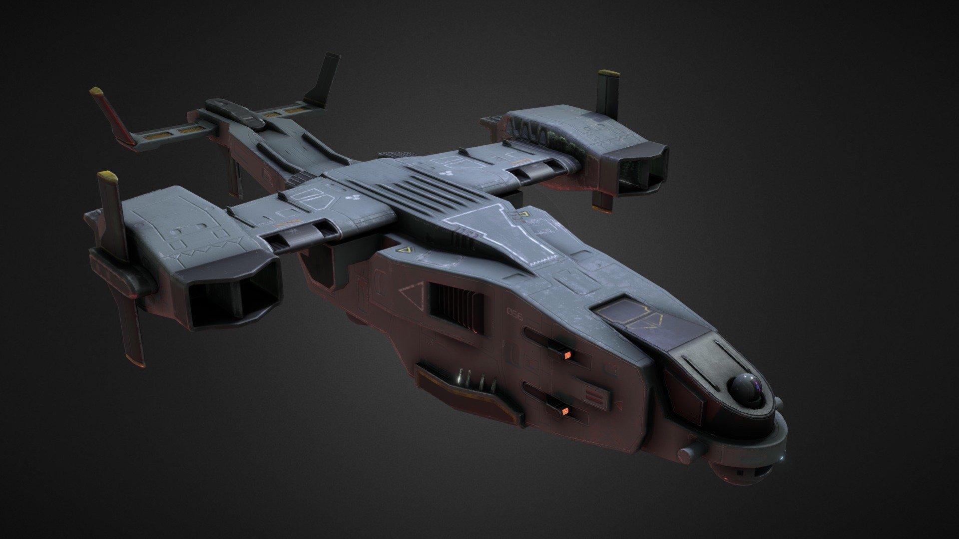 Light VTOL - 3D model by Hax Lee (@hax_lee) [baadfc9] - Sketchfab