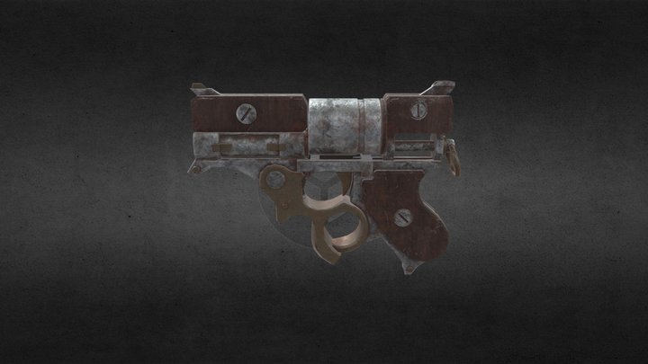 手槍舊化 3D Model