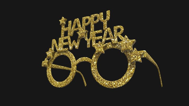 New Year Glasses – Free 3D Model STL