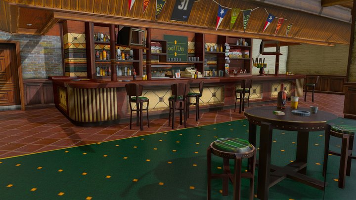 Old bar 3D Model