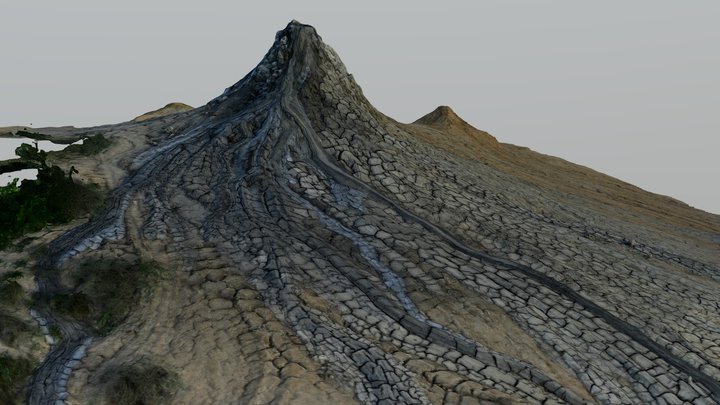Muddy Vulcanoes from Berca, Romania- "Dragon" 3D Model