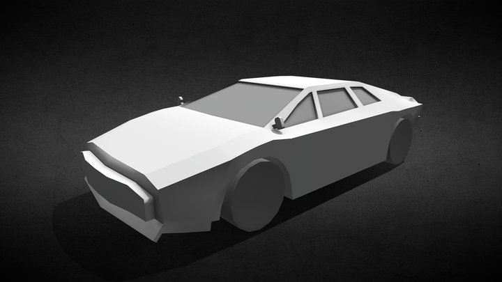 Lotus Esprit Low Poly - Untextured 3D Model