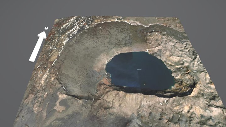 Askja Caldera, Iceland 3D Model
