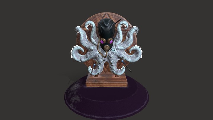 Fearless Octopus and the Wheel of Death 3D Model
