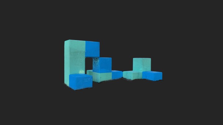 Park Cubes - Photogrammetry/Photo Scan 3D Model