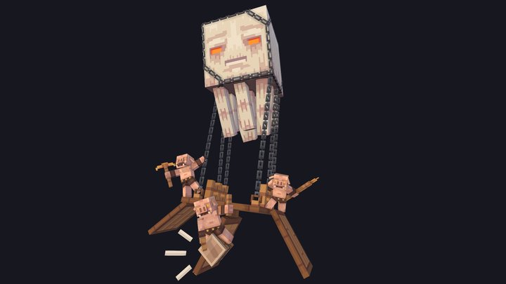 Piglins Vehicule - Minecraft Movie 3D Model