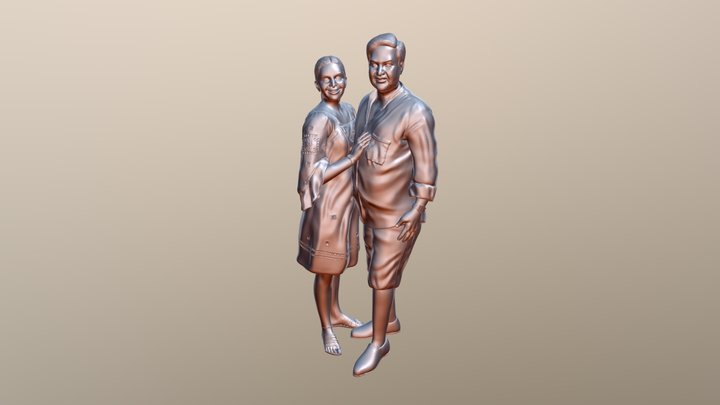 Couple Body C02 3D Model