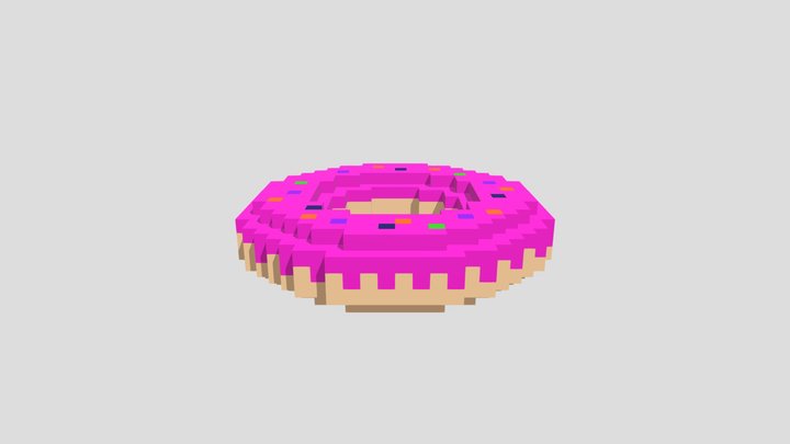 Donut(Voxel) 3D Model
