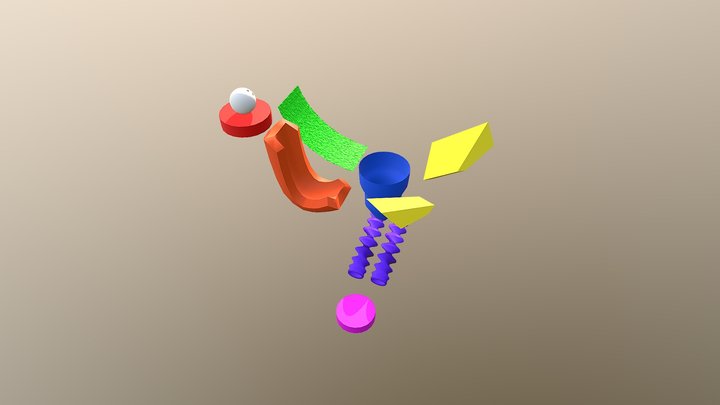 Marble Madness 3D Model