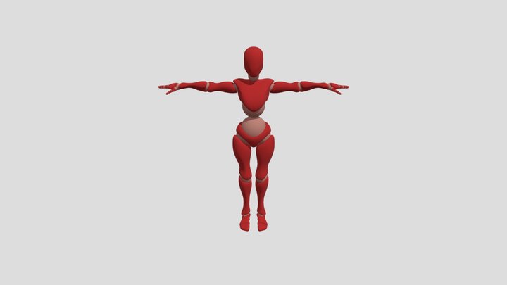 614230009 X Bot Idle 3D Model